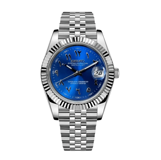 Ocean Blue Datejust Arabic Dial Mod