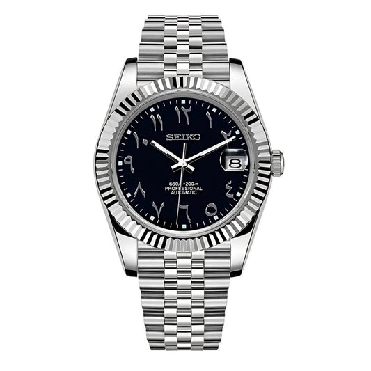 Black Datejust Arabic Dial Mod