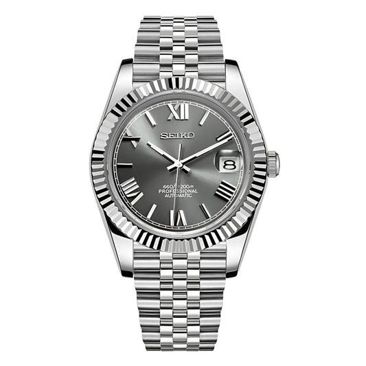 Grey Datejust Roman Dial Mod